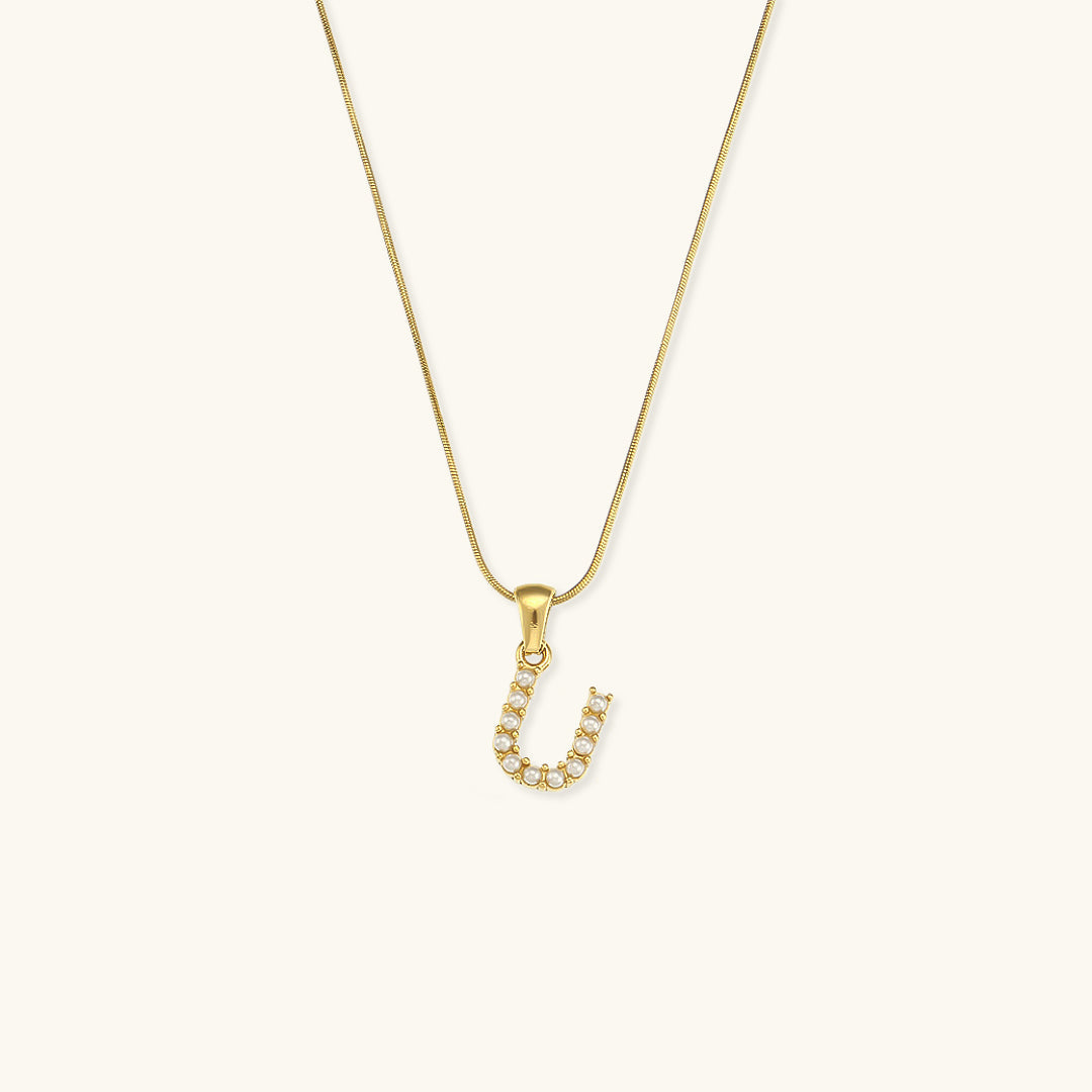 Augustine Pärlhalsband med Initial