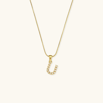 Augustine Pärlhalsband med Initial