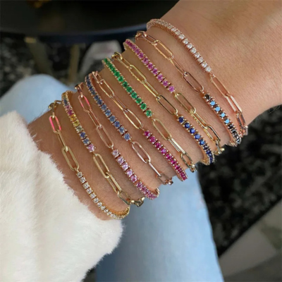 FAE Set med Spänne och Tennisarmband