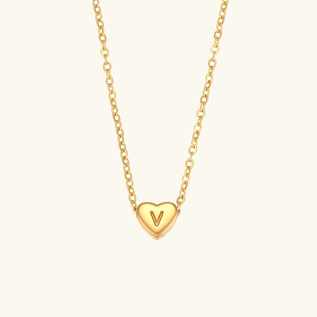 Initial Heart Guldkedja