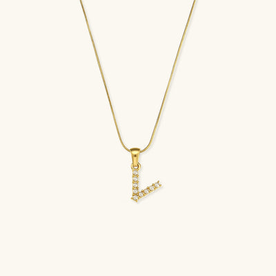 Augustine Pärlhalsband med Initial