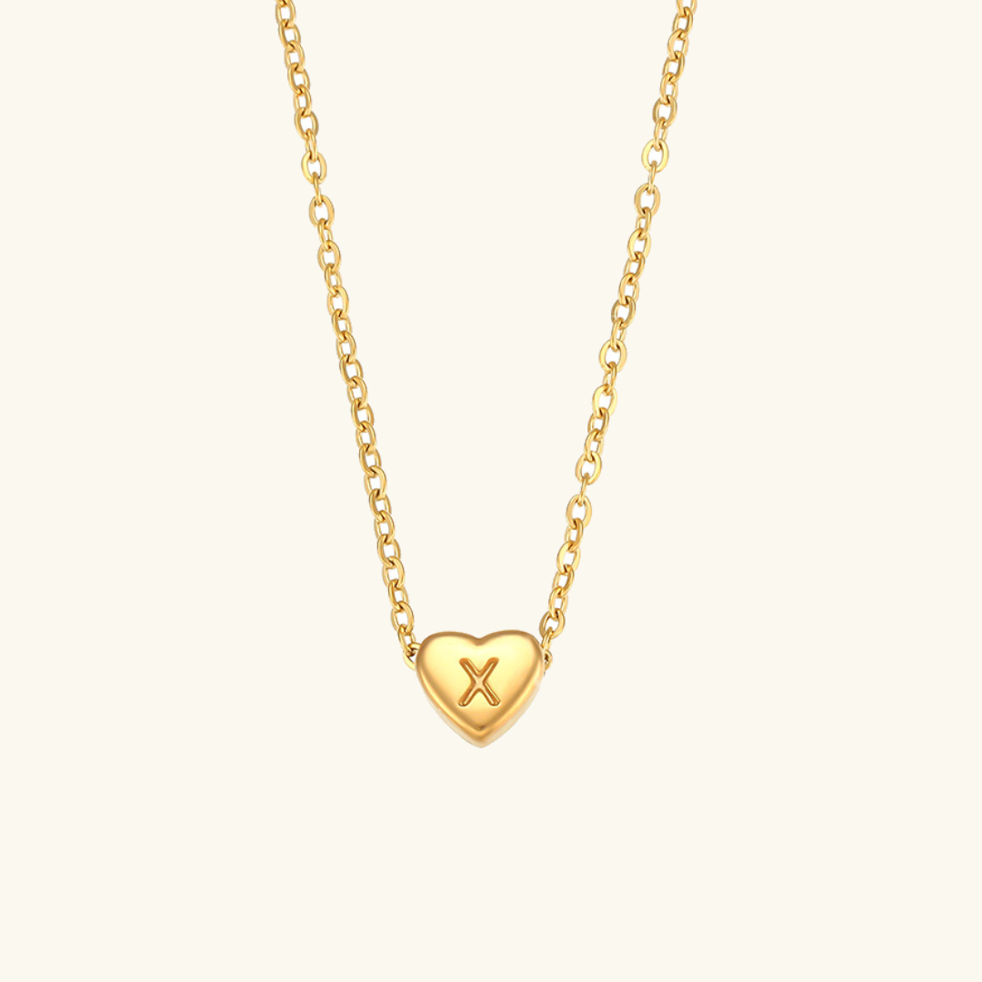 Initial Heart Guldkedja