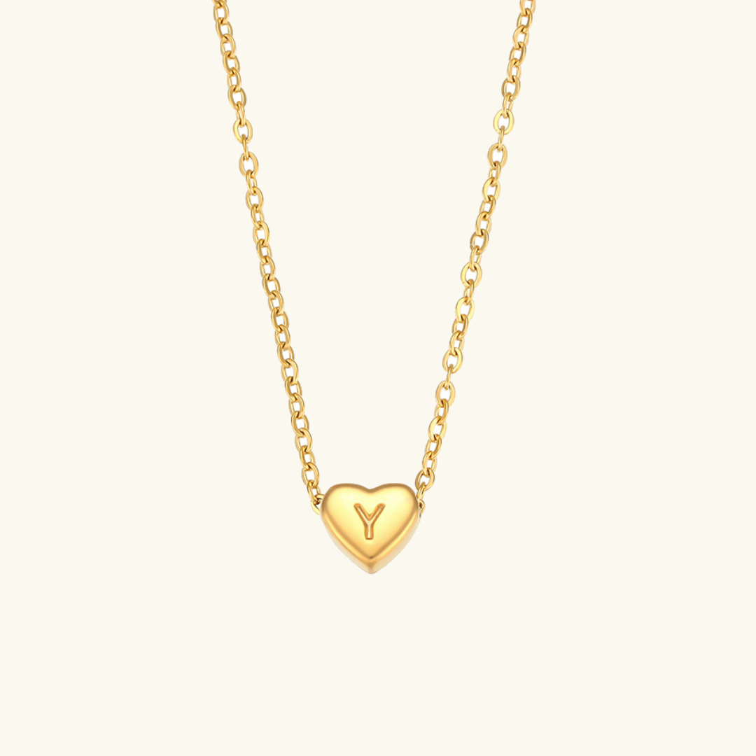 Initial Heart Guldkedja