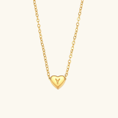 Initial Heart Guldkedja