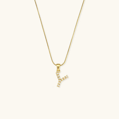 Augustine Pärlhalsband med Initial