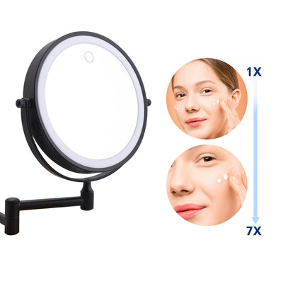 Endivo LED Sminkspegel - 7x Förstoringsfunktion