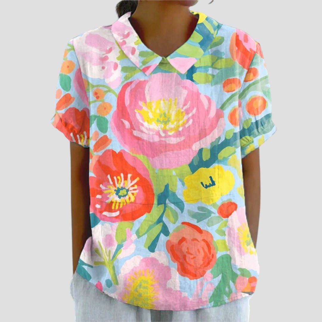 Anita™ – Blus med modern mönsterdesign
