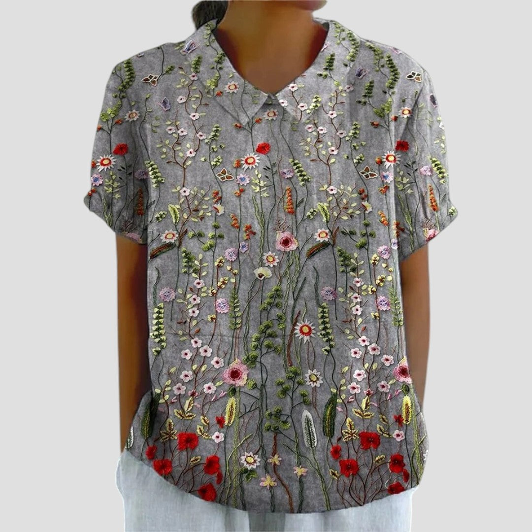 Anita™ – Blus med modern mönsterdesign