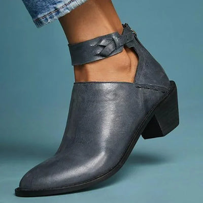 Livia™ – Bekväm lädersandal med klack