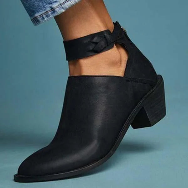 Livia™ – Bekväm lädersandal med klack