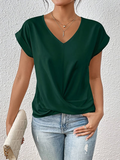 Cleo™ | Ledig T-shirt med sweetheart-urringning