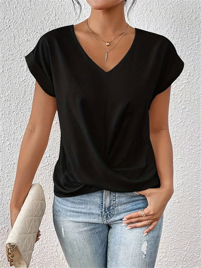 Cleo™ | Ledig T-shirt med sweetheart-urringning