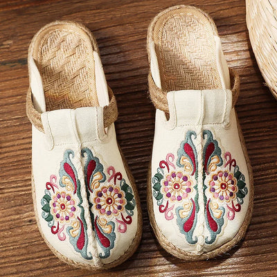 Katy™ | Handgjorda blommiga slip-in tofflor för vardagskomfort