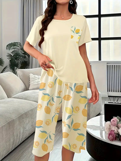 Kinsley™ – Bekväm loungeset med blommigt mönster