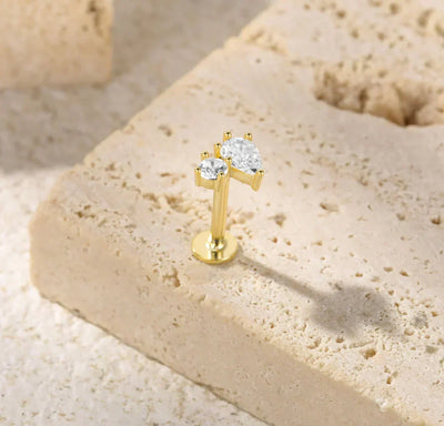 Kate Lame Örhängen med Diamantdetaljer