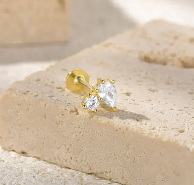 Kate Lame Örhängen med Diamantdetaljer