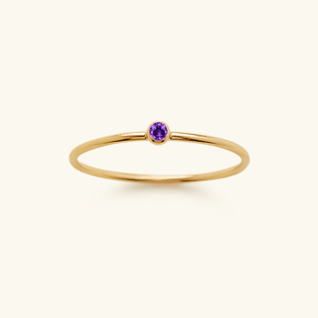 Amelya Birthstone Stacking Ring