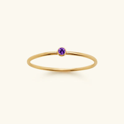 Amelya Birthstone Stacking Ring
