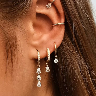 Diamantring med ädelsten